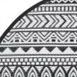 vidaXL Outdoor-Teppich Schwarz Ø160 cm PP vidaXL Outdoor-Teppich Schwarz Ø160 cm PP