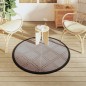 vidaXL Outdoor-Teppich Braun Ø120 cm PP vidaXL Outdoor-Teppich Braun Ø120 cm PP