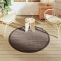 vidaXL Outdoor-Teppich Braun Ø120 cm PP vidaXL Outdoor-Teppich Braun Ø120 cm PP