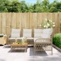 vidaXL 2-tlg. Garten-Sofagarnitur mit Kissen Beige Poly Rattan vidaXL 2-tlg. Garten-Sofagarnitur mit Kissen Beige Poly Rattan