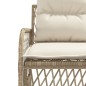 vidaXL 2-tlg. Garten-Sofagarnitur mit Kissen Beige Poly Rattan vidaXL 2-tlg. Garten-Sofagarnitur mit Kissen Beige Poly Rattan