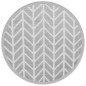 vidaXL Outdoor-Teppich Grau Ø120 cm PP vidaXL Outdoor-Teppich Grau Ø120 cm PP