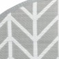 vidaXL Outdoor-Teppich Grau Ø120 cm PP vidaXL Outdoor-Teppich Grau Ø120 cm PP