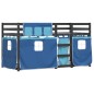 vidaXL Etagenbett mit Vorhängen Blau 90x190 cm Massivholz Kiefer vidaXL Etagenbett mit Vorhängen Blau 90x190 cm Massivholz Kiefer