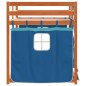 vidaXL Etagenbett mit Vorhängen Blau 90x190 cm Massivholz Kiefer vidaXL Etagenbett mit Vorhängen Blau 90x190 cm Massivholz Kiefer
