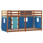 vidaXL Etagenbett mit Vorhängen Blau 90x190 cm Massivholz Kiefer vidaXL Etagenbett mit Vorhängen Blau 90x190 cm Massivholz Kiefer