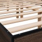 vidaXL Bettgestell Braun Eichen-Optik 120x200 cm Holzwerkstoff Metall vidaXL Bettgestell Braun Eichen-Optik 120x200 cm Holzwerkstoff Metall