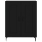 Highboard Schwarz 69,5x34x180 cm Holzwerkstoff Highboard Schwarz 69,5x34x180 cm Holzwerkstoff