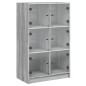 vidaXL Highboard mit Türen Grau Sonoma 68x37x109 cm Holzwerkstoff vidaXL Highboard mit Türen Grau Sonoma 68x37x109 cm Holzwerkstoff