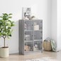 vidaXL Highboard mit Türen Grau Sonoma 68x37x109 cm Holzwerkstoff vidaXL Highboard mit Türen Grau Sonoma 68x37x109 cm Holzwerkstoff