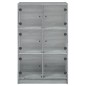 vidaXL Highboard mit Türen Grau Sonoma 68x37x109 cm Holzwerkstoff vidaXL Highboard mit Türen Grau Sonoma 68x37x109 cm Holzwerkstoff