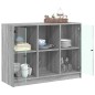 vidaXL Sideboard Grau Sonoma 102x37x75,5 cm Holzwerkstoff vidaXL Sideboard Grau Sonoma 102x37x75,5 cm Holzwerkstoff