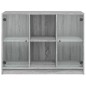 vidaXL Sideboard Grau Sonoma 102x37x75,5 cm Holzwerkstoff vidaXL Sideboard Grau Sonoma 102x37x75,5 cm Holzwerkstoff