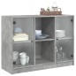 vidaXL Sideboard Betongrau 102x37x75,5 cm Holzwerkstoff vidaXL Sideboard Betongrau 102x37x75,5 cm Holzwerkstoff