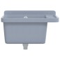 vidaXL Ausgussbecken Wandmontage Grau 50x35x24 cm Harz vidaXL Ausgussbecken Wandmontage Grau 50x35x24 cm Harz