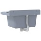 vidaXL Ausgussbecken Wandmontage Grau 50x35x24 cm Harz vidaXL Ausgussbecken Wandmontage Grau 50x35x24 cm Harz