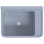 vidaXL Ausgussbecken Wandmontage Grau 50x35x24 cm Harz vidaXL Ausgussbecken Wandmontage Grau 50x35x24 cm Harz