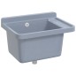 vidaXL Ausgussbecken Wandmontage Grau 50x35x24 cm Harz vidaXL Ausgussbecken Wandmontage Grau 50x35x24 cm Harz