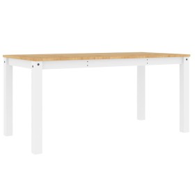 vidaXL Esstisch Panama Weiß 160x80x75 cm Massivholz Kiefer