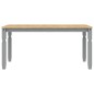 vidaXL Esstisch Corona Grau 160x80x75 cm Massivholz Kiefer vidaXL Esstisch Corona Grau 160x80x75 cm Massivholz Kiefer