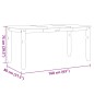 vidaXL Esstisch Corona Grau 160x80x75 cm Massivholz Kiefer vidaXL Esstisch Corona Grau 160x80x75 cm Massivholz Kiefer