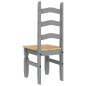 vidaXL Essstühle 2 Stk. Corona Grau 42x47x107 cm Massivholz Kiefer vidaXL Essstühle 2 Stk. Corona Grau 42x47x107 cm Massivholz Kiefer