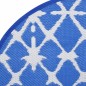 vidaXL Outdoor-Teppich Blau und Weiß Ø200 cm PP vidaXL Outdoor-Teppich Blau und Weiß Ø200 cm PP