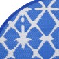 vidaXL Outdoor-Teppich Blau und Weiß Ø120 cm PP vidaXL Outdoor-Teppich Blau und Weiß Ø120 cm PP