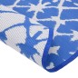 vidaXL Outdoor-Teppich Blau und Weiß Ø120 cm PP vidaXL Outdoor-Teppich Blau und Weiß Ø120 cm PP