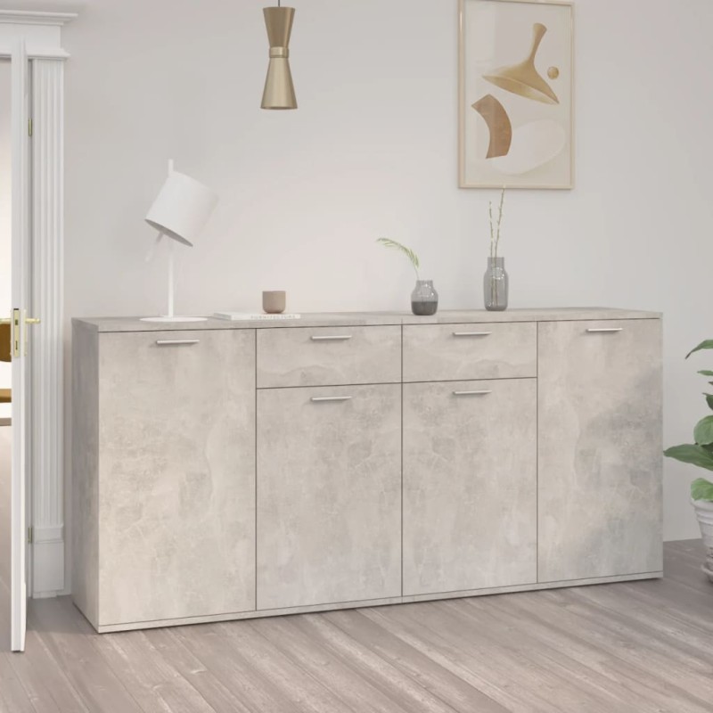 vidaXL Sideboard Betongrau 160x36x75 cm Holzwerkstoff vidaXL Sideboard Betongrau 160x36x75 cm Holzwerkstoff