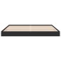 vidaXL Bettgestell Schwarz 180x200 cm Holzwerkstoff vidaXL Bettgestell Schwarz 180x200 cm Holzwerkstoff