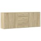 vidaXL Sideboards 3 Stk. Sonoma-Eiche Holzwerkstoff vidaXL Sideboards 3 Stk. Sonoma-Eiche Holzwerkstoff