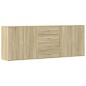 vidaXL Sideboards 3 Stk. Sonoma-Eiche Holzwerkstoff vidaXL Sideboards 3 Stk. Sonoma-Eiche Holzwerkstoff