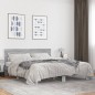 vidaXL Bettgestell Grau Sonoma 200x200 cm Holzwerkstoff und Metall vidaXL Bettgestell Grau Sonoma 200x200 cm Holzwerkstoff und Metall