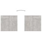 vidaXL Sideboard Betongrau 160x36x75 cm Holzwerkstoff vidaXL Sideboard Betongrau 160x36x75 cm Holzwerkstoff
