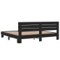 vidaXL Bettgestell Schwarz 180x200 cm Holzwerkstoff und Metall vidaXL Bettgestell Schwarz 180x200 cm Holzwerkstoff und Metall