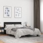 vidaXL Bettgestell Schwarz 140x200 cm Holzwerkstoff und Metall vidaXL Bettgestell Schwarz 140x200 cm Holzwerkstoff und Metall