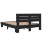 vidaXL Bettgestell Schwarz 140x200 cm Holzwerkstoff und Metall vidaXL Bettgestell Schwarz 140x200 cm Holzwerkstoff und Metall
