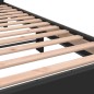 vidaXL Bettgestell Schwarz 140x200 cm Holzwerkstoff und Metall vidaXL Bettgestell Schwarz 140x200 cm Holzwerkstoff und Metall