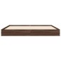 vidaXL Bettgestell ohne Matratze Braun Eiche 150x200 cm Holzwerkstoff vidaXL Bettgestell ohne Matratze Braun Eiche 150x200 cm Holzwerkstoff