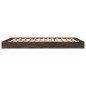 vidaXL Bettgestell ohne Matratze Braun Eiche 150x200 cm Holzwerkstoff vidaXL Bettgestell ohne Matratze Braun Eiche 150x200 cm Holzwerkstoff