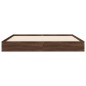 vidaXL Bettgestell ohne Matratze Braun Eiche 120x200 cm Holzwerkstoff vidaXL Bettgestell ohne Matratze Braun Eiche 120x200 cm Holzwerkstoff
