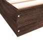 vidaXL Bettgestell ohne Matratze Braun Eiche 120x200 cm Holzwerkstoff vidaXL Bettgestell ohne Matratze Braun Eiche 120x200 cm Holzwerkstoff