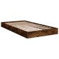 vidaXL Bettgestell ohne Matratze Räuchereiche 100x200 cm Holzwerkstoff