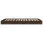 vidaXL Bettgestell ohne Matratze Braun Eiche 100x200 cm Holzwerkstoff vidaXL Bettgestell ohne Matratze Braun Eiche 100x200 cm Holzwerkstoff