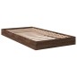 vidaXL Bettgestell ohne Matratze Braun Eiche 100x200 cm Holzwerkstoff vidaXL Bettgestell ohne Matratze Braun Eiche 100x200 cm Holzwerkstoff