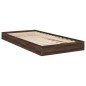 vidaXL Bettgestell ohne Matratze Braun Eiche 75x190 cm Holzwerkstoff vidaXL Bettgestell ohne Matratze Braun Eiche 75x190 cm Holzwerkstoff