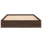 vidaXL Bettgestell ohne Matratze Braun Eiche 75x190 cm Holzwerkstoff vidaXL Bettgestell ohne Matratze Braun Eiche 75x190 cm Holzwerkstoff