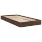 vidaXL Bettgestell ohne Matratze Braun Eiche 75x190 cm Holzwerkstoff vidaXL Bettgestell ohne Matratze Braun Eiche 75x190 cm Holzwerkstoff