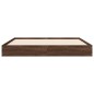 vidaXL Bettgestell Braun Eichen-Optik 135x190 cm Holzwerkstoff vidaXL Bettgestell Braun Eichen-Optik 135x190 cm Holzwerkstoff